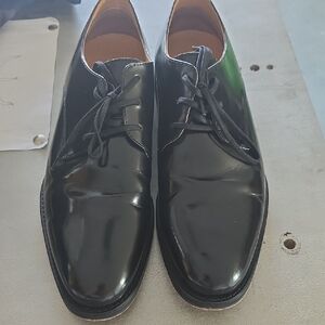 Express Glossy Black Men's Oxfords